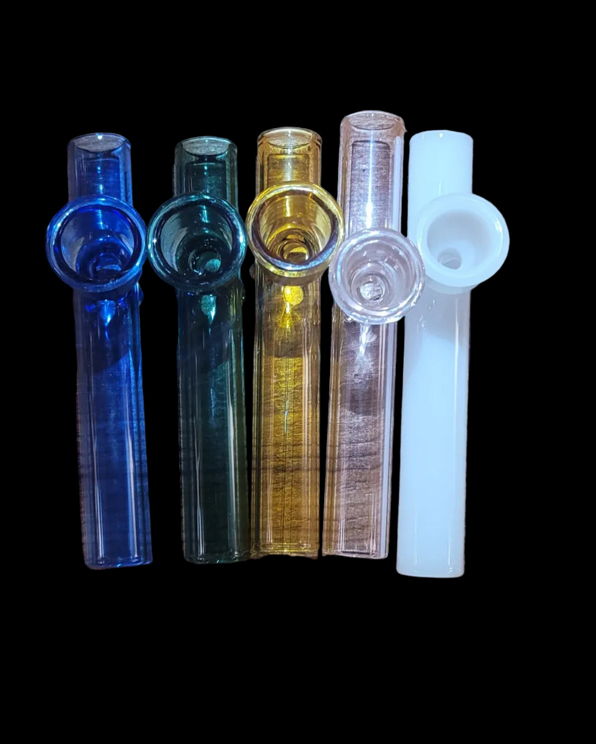 5" XL Steamroller Pipe - Colored Glass