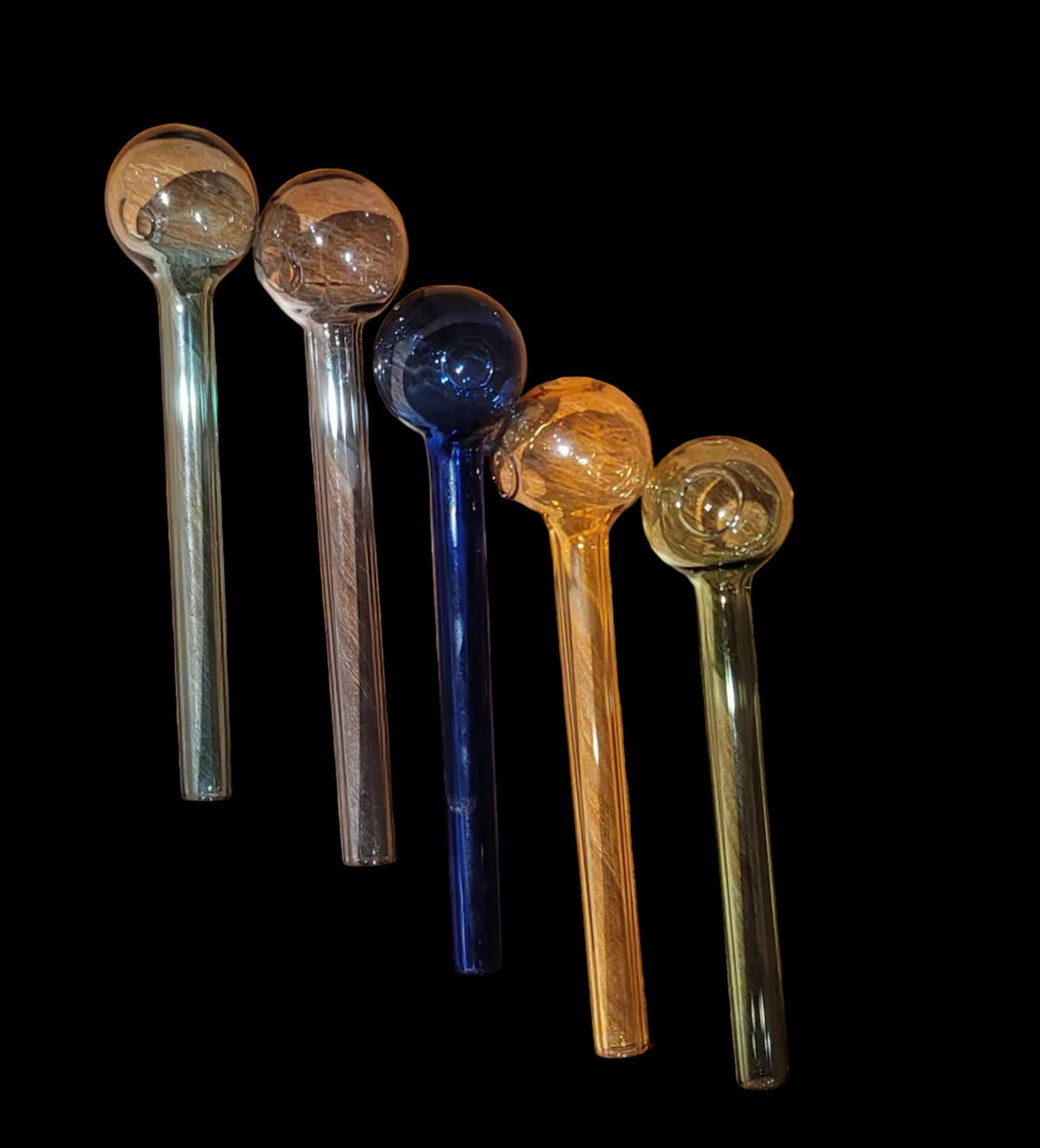 8mm Straight Colored Glass Oil Pipe