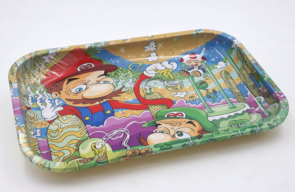Animated Colourful Artwork Rolling Tray