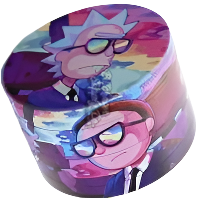 Rick n Morty 63mm (Medium Size) 4 Part Alloy Metallic Grinders [HG-005]