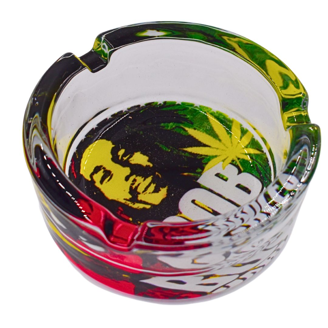 Bob Marley Art Glass Ashtray