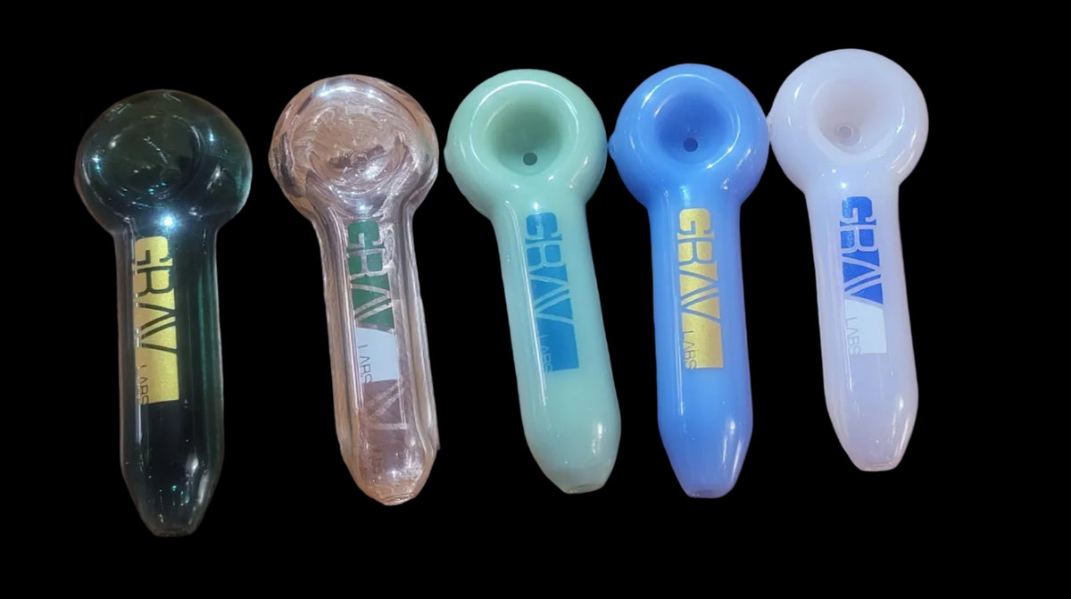 Grav Labs 4.5" Glass Pipe Dry Spoon Bowl