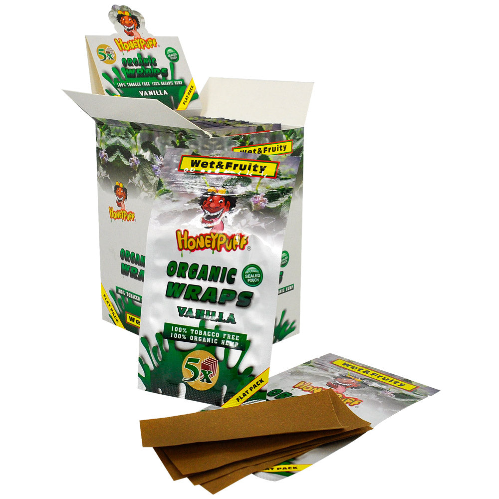 Honeypuff Flavored Blunt Wraps - (5 Wraps Per Pack)