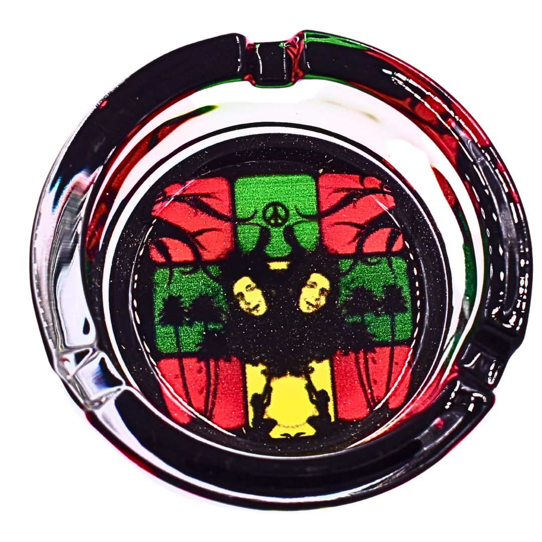 Jamaica Art Glass Ashtray