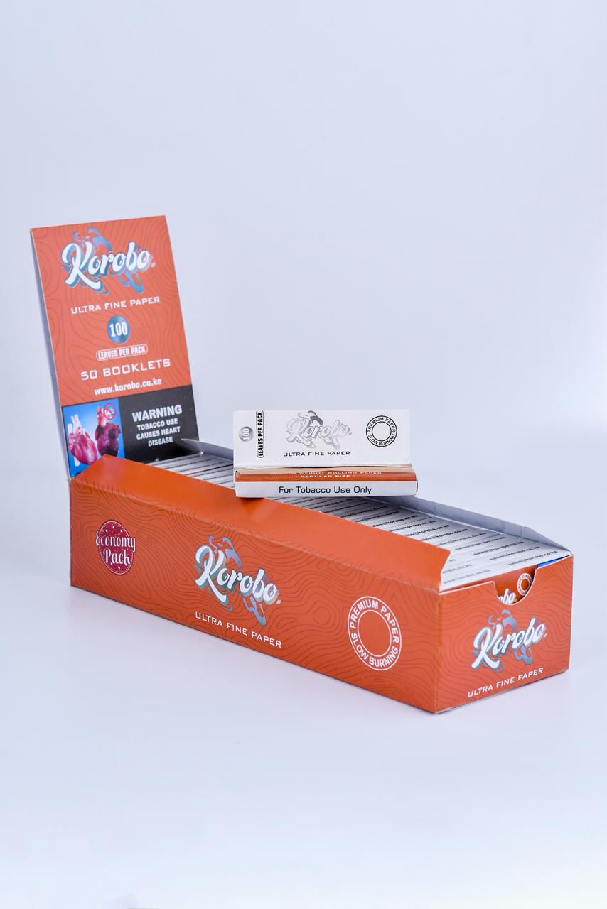 Korobo Brown Regular Size 100 Leaves Rolling Papers