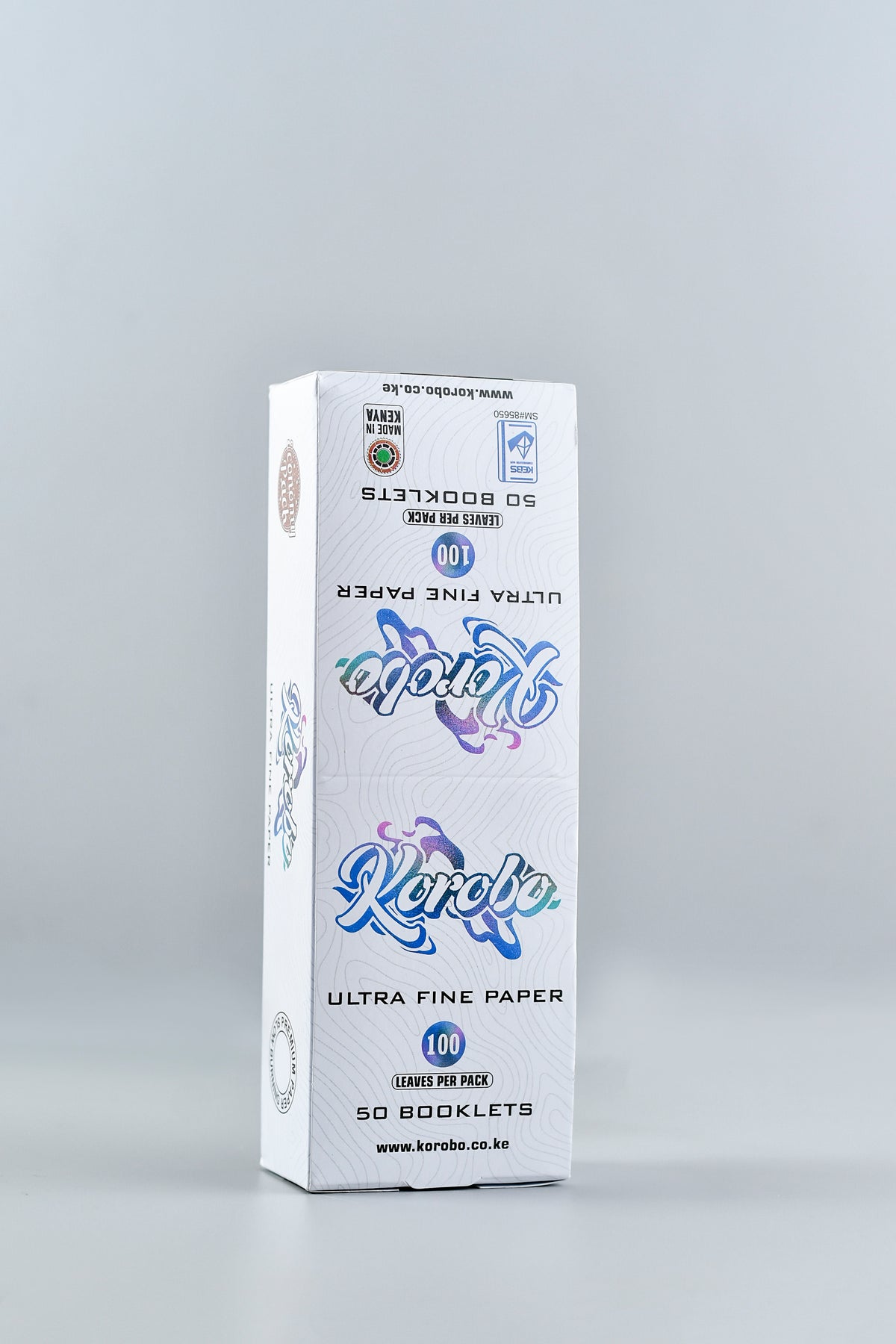 Korobo White Regular Size 100 Leaves Rolling Papers