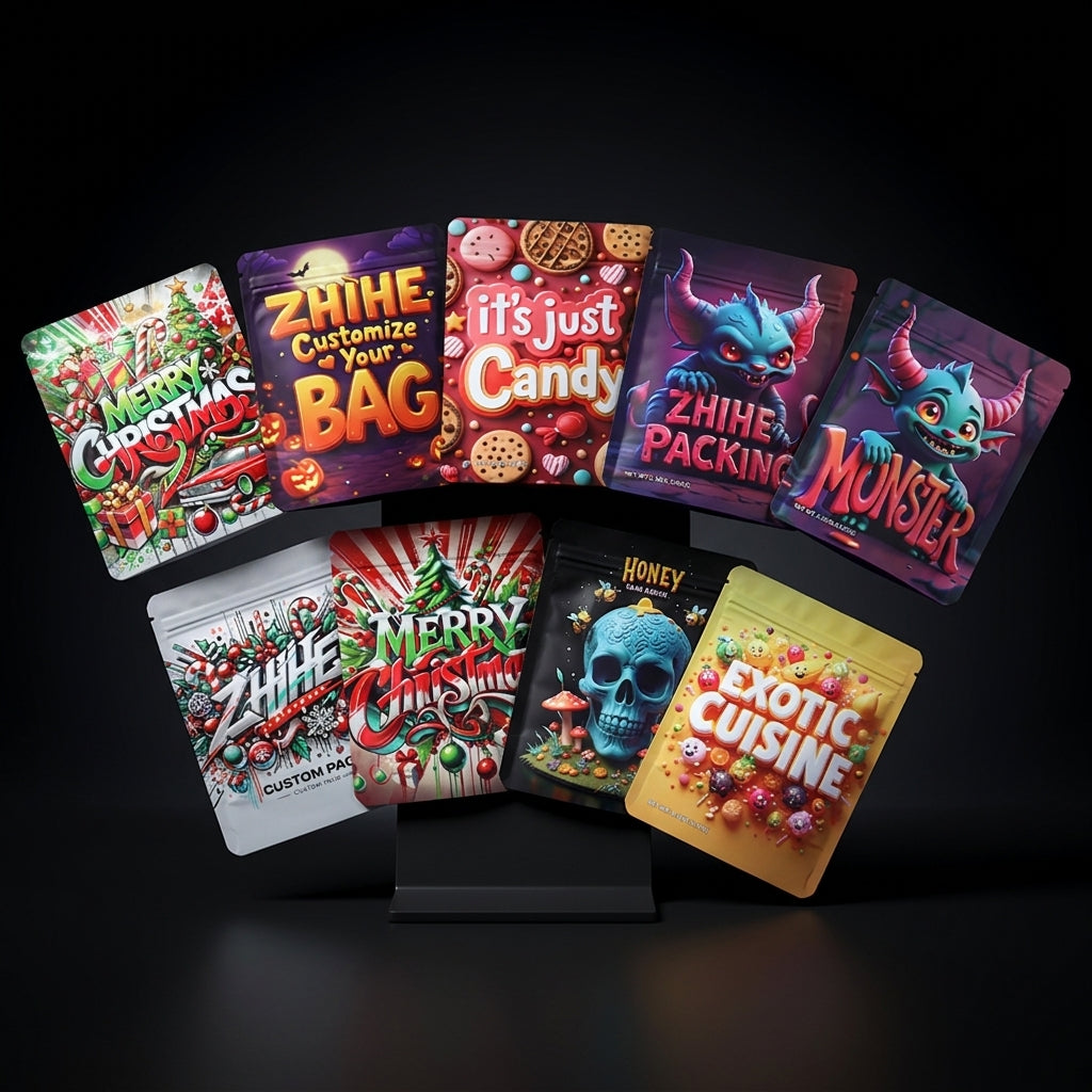 Mylar Smell Proof Ziplock Bags - 3.5g (100pcs Bundle)