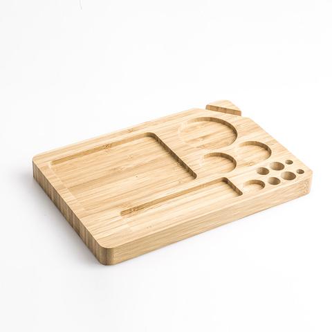 One Piece Wooden Rolling Tray