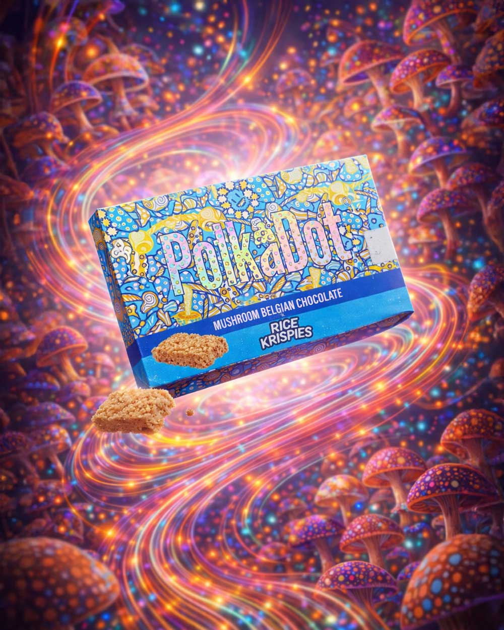 PolkaDot Mushroom Belgian Chocolate Bars