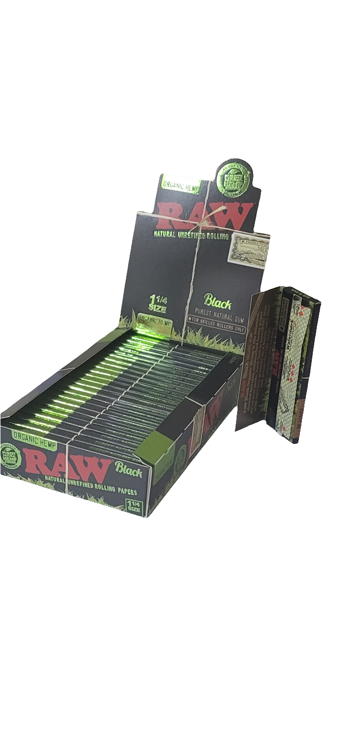 Raw Black Organic  1 1/4 Rolling Papers
