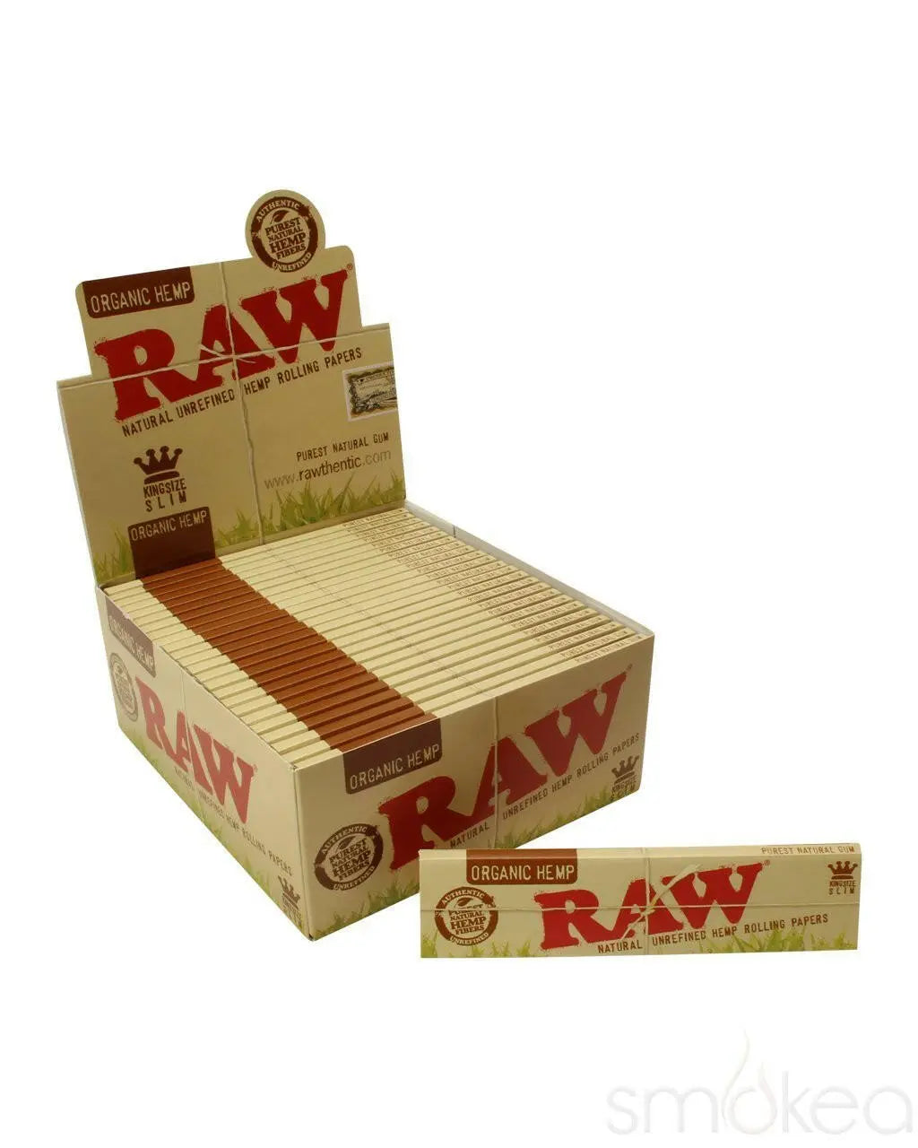 Raw Organic Hemp Kingsize Slim Rolling Papers
