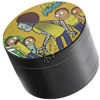 Rick n Morty 63mm (Medium Size) 4 Part Alloy Metallic Grinders [HG-006]