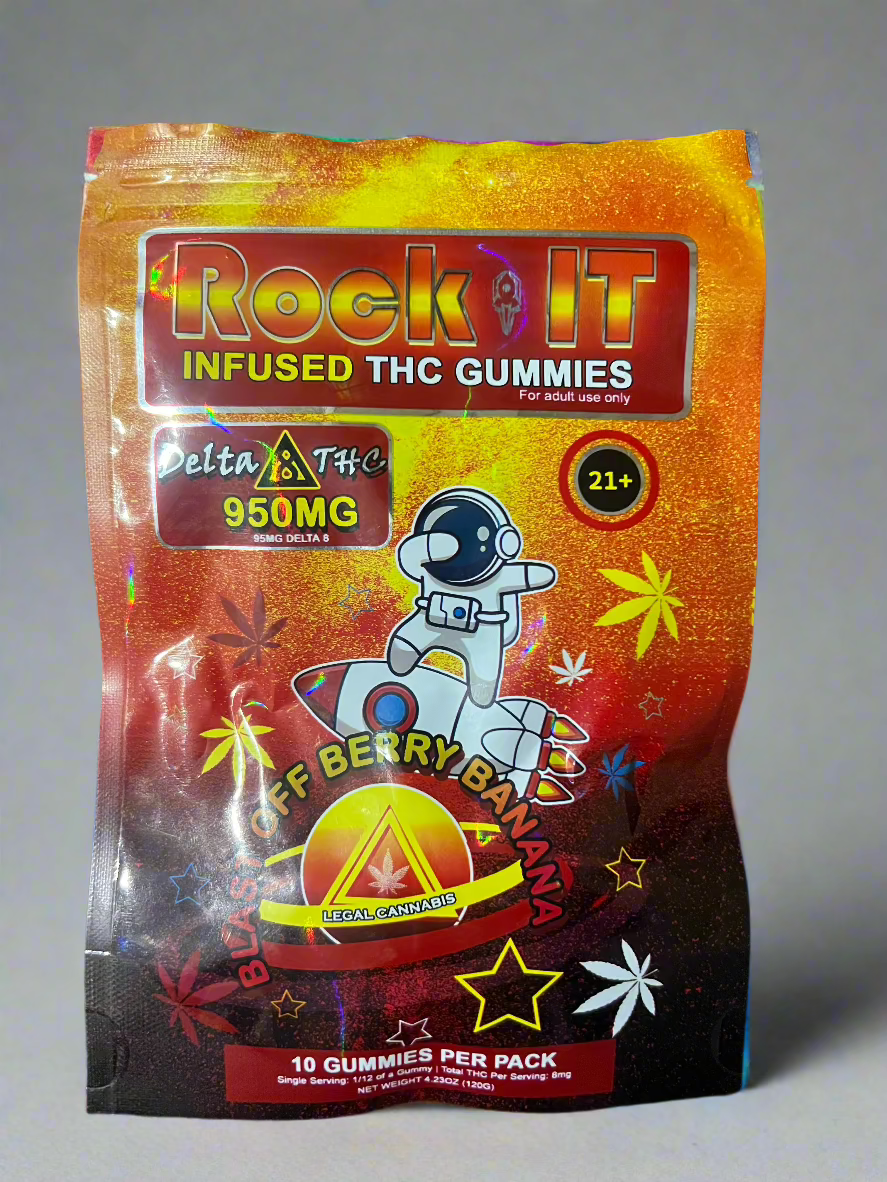 Rock IT Infused THC Gummies - 950mg Delta8 THC