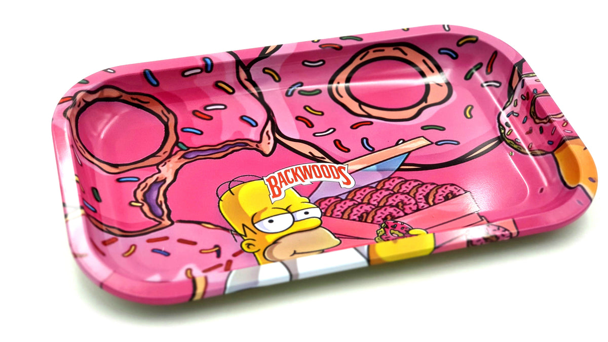 Simpsons Donuts Design Rolling Tray