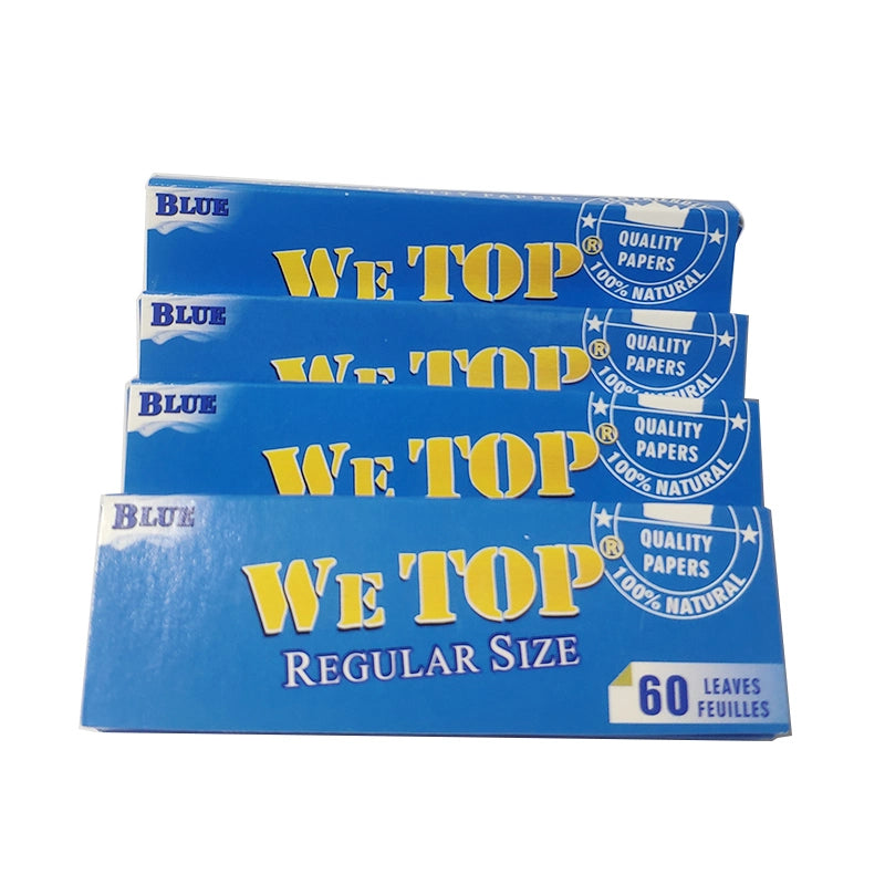 Wetop Blue White Rice Papers 82 Leaves Rolling Papers