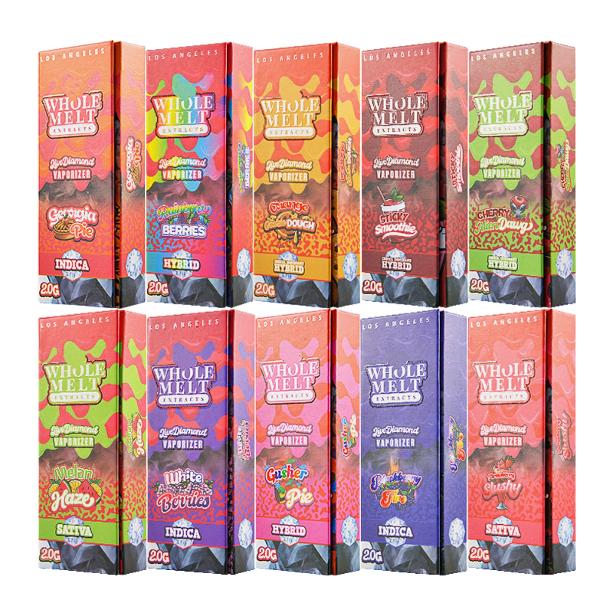 Whole Melt Extracts Premium 2G Live Diamonds 2000mg Vaporizers