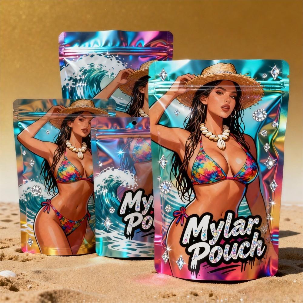 Mylar Smell Proof Ziplock Bags- 28g (100pcs Bundle)