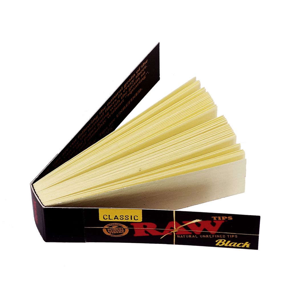 Raw Black Filter Tips Unperforated